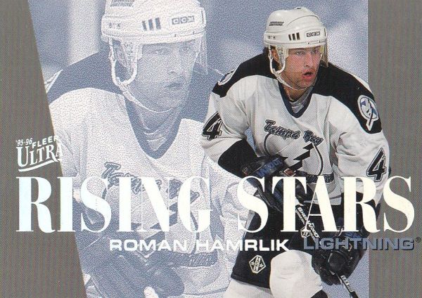 insert karta ROMAN HAMRLÍK 95-96 Fleer Ultra Rising Stars číslo 3 of 10